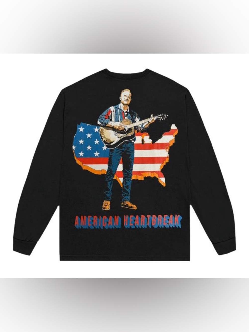 $90 Zach Bryan American Heartbreak Long Sleeve Tshirt M